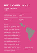 Load image into Gallery viewer, Finca Canta Ranas (Washed) - Colombia